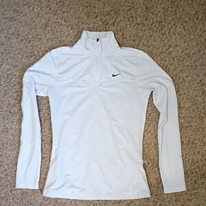 Nike Women's White Long Sleeve Performance Tee